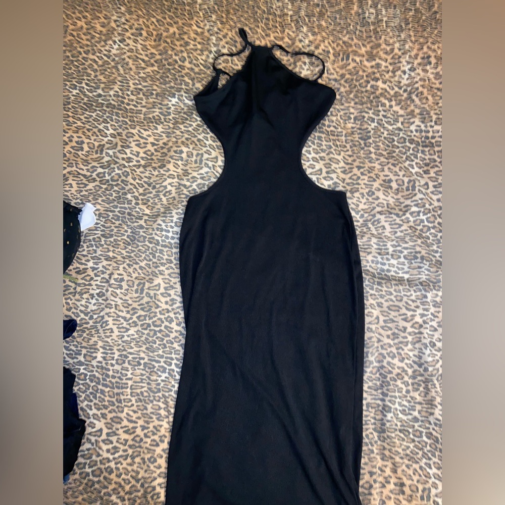 Black Halter Bodycon Dress
